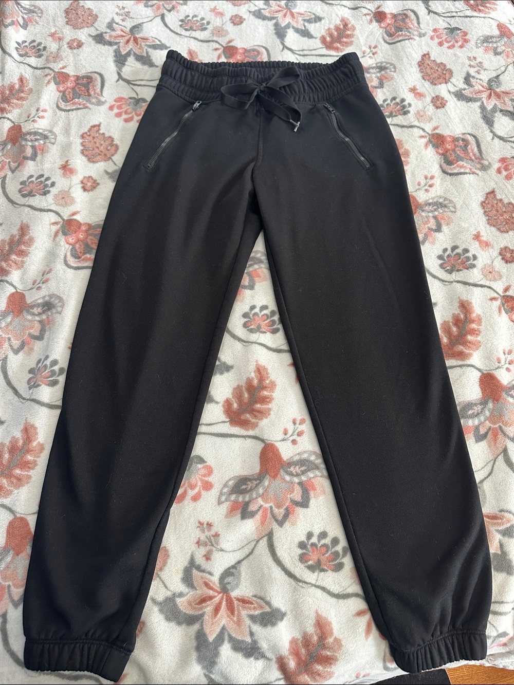 Athleta Black Joggers with Zip Pockets xxs
